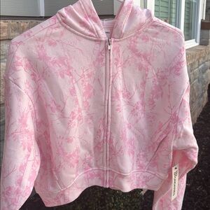 No boundaries foxy zip up hoodie pink maple forest XS viral fancy